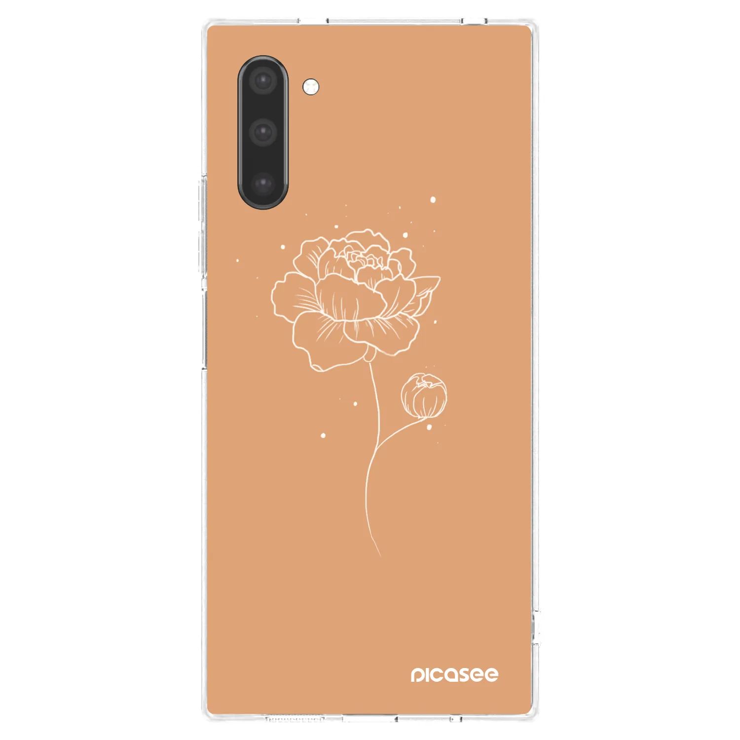 Picasee silikonski prozorni ovitek za Samsung Galaxy Note 10 N970F - Peonies