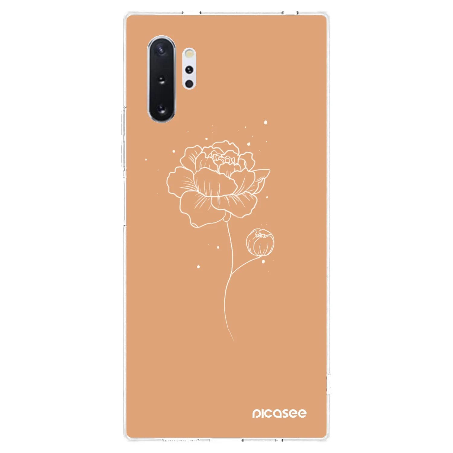 Picasee silikonski prozorni ovitek za Samsung Galaxy Note 10+ N975F - Peonies