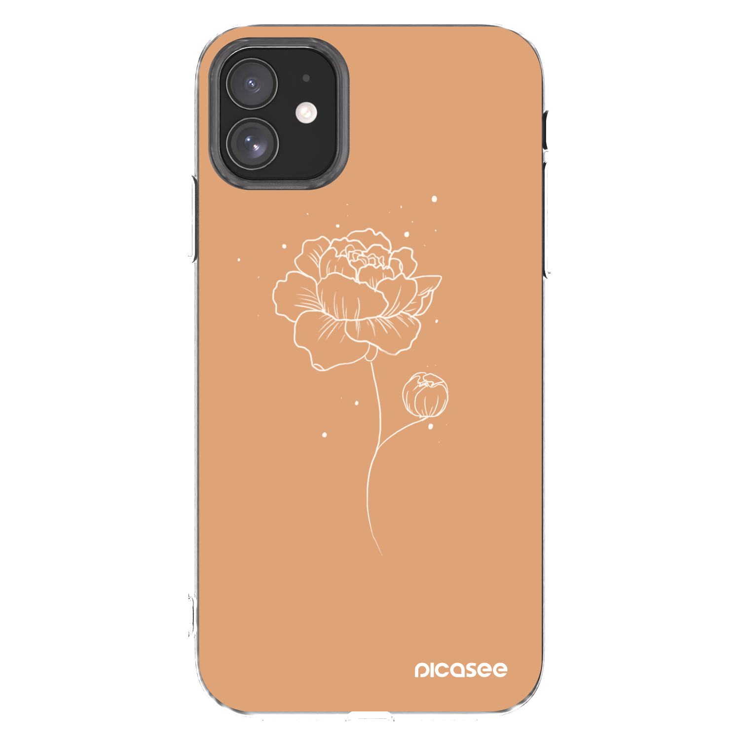 Picasee silikonski prozorni ovitek za Apple iPhone 11 - Peonies