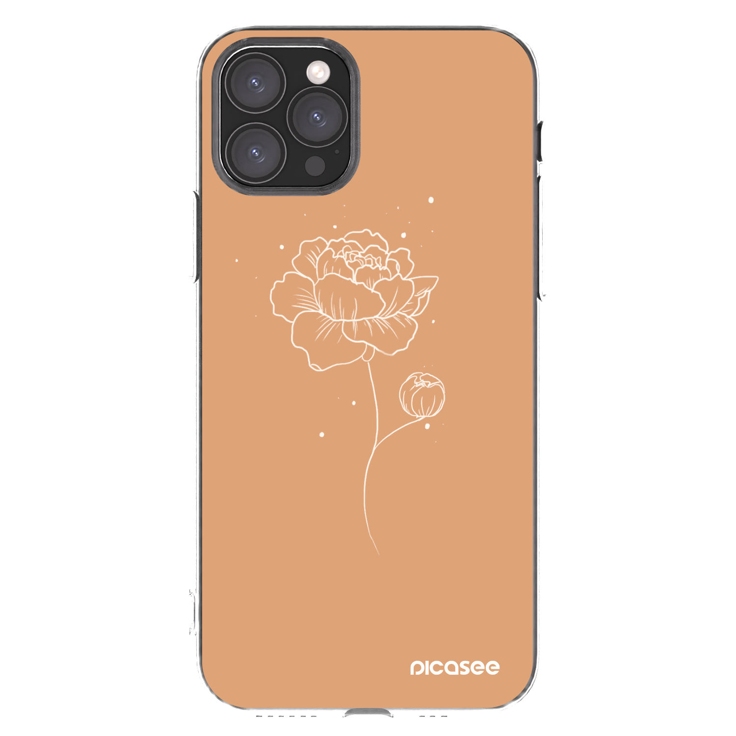 Picasee silikonski prozorni ovitek za Apple iPhone 11 Pro - Peonies