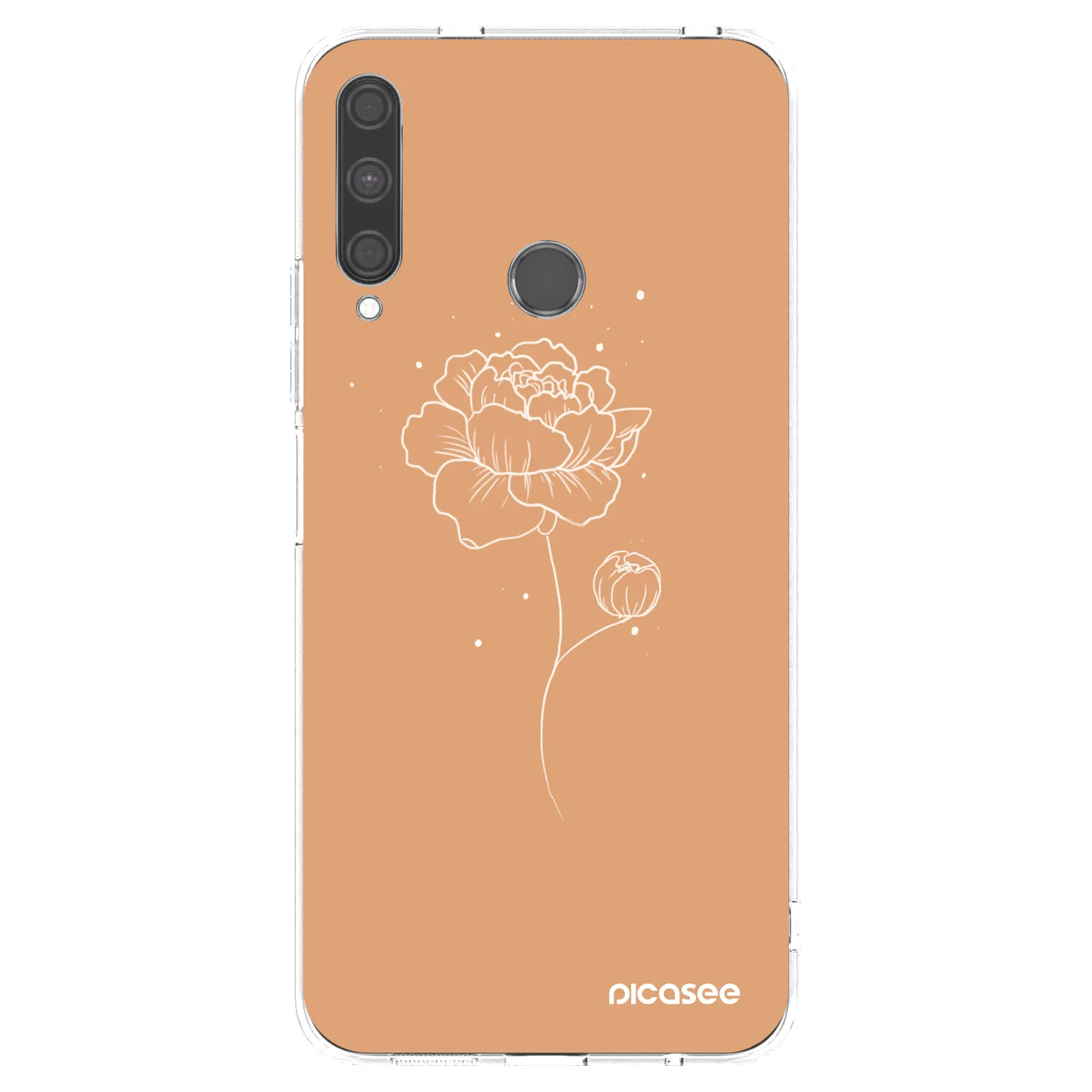 Picasee silikonski prozorni ovitek za Huawei P40 Lite E - Peonies