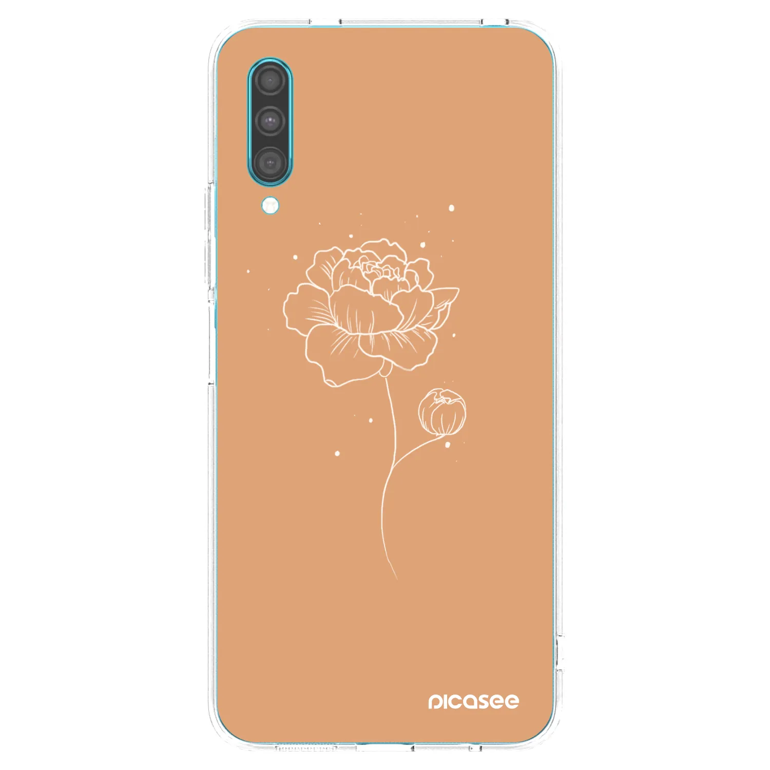 Picasee silikonski prozorni ovitek za Samsung Galaxy A30s A307F - Peonies