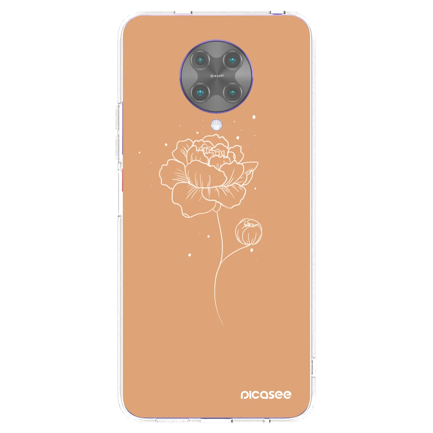 Picasee silikonski prozorni ovitek za Xiaomi Poco F2 Pro - Peonies