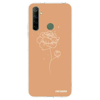 Picasee silikonski prozorni ovitek za Realme 6i - Peonies