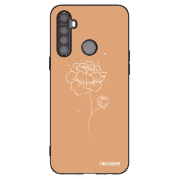 Picasee silikonski črni ovitek za Realme 6i - Peonies