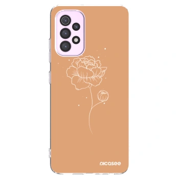 Picasee silikonski prozorni ovitek za Samsung Galaxy A32 5G A326B - Peonies