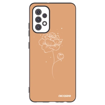 Picasee silikonski črni ovitek za Samsung Galaxy A32 5G A326B - Peonies