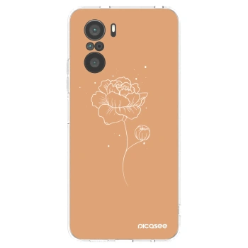 Picasee silikonski prozorni ovitek za Xiaomi Poco F3 - Peonies