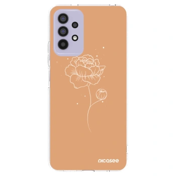 Picasee silikonski prozorni ovitek za Samsung Galaxy A32 4G SM-A325F - Peonies