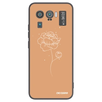 Picasee silikonski črni ovitek za Xiaomi Mi 11 Ultra - Peonies