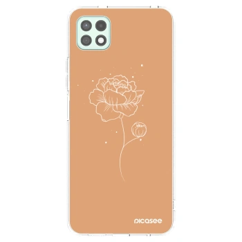Picasee silikonski prozorni ovitek za Samsung Galaxy A22 A226B 5G - Peonies