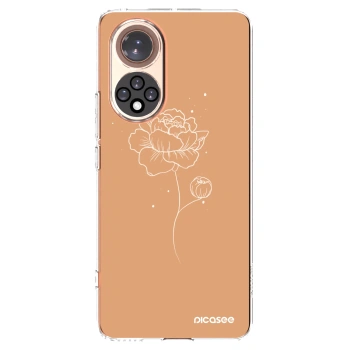 Picasee silikonski prozorni ovitek za Huawei Nova 9 - Peonies