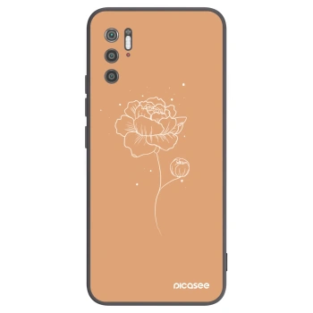 Picasee silikonski črni ovitek za Xiaomi Poco M3 Pro 5G - Peonies