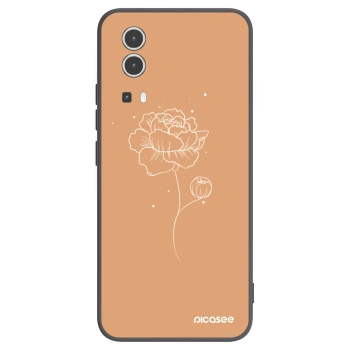 Picasee silikonski črni ovitek za Vivo Y72 5G - Peonies