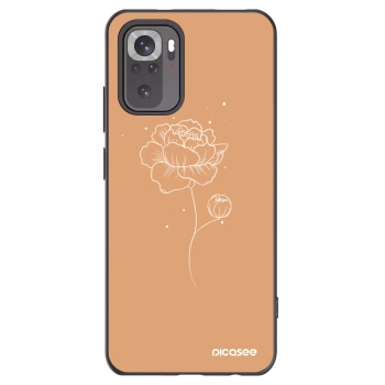 Picasee silikonski črni ovitek za Xiaomi Redmi Note 11S 4G - Peonies