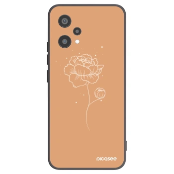 Picasee silikonski črni ovitek za Realme 9 Pro 5G - Peonies
