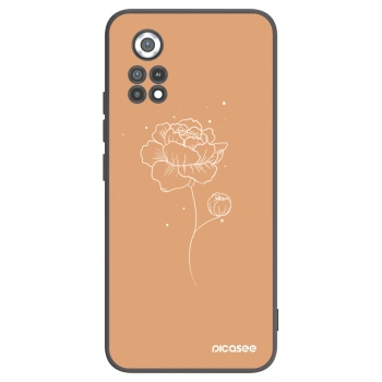 Picasee silikonski črni ovitek za Xiaomi Poco X4 Pro 5G - Peonies
