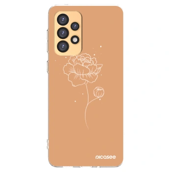 Picasee silikonski prozorni ovitek za Samsung Galaxy A33 5G A336 - Peonies