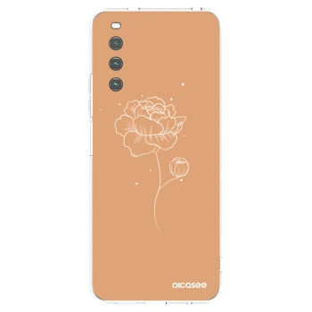 Picasee silikonski prozorni ovitek za Sony Xperia 10 IV 5G - Peonies