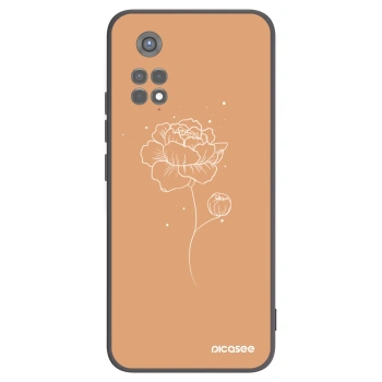 Picasee silikonski črni ovitek za Xiaomi Redmi Note 11S 5G - Peonies