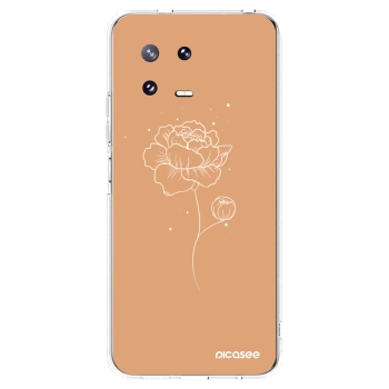 Picasee silikonski prozorni ovitek za Xiaomi 13 Pro - Peonies