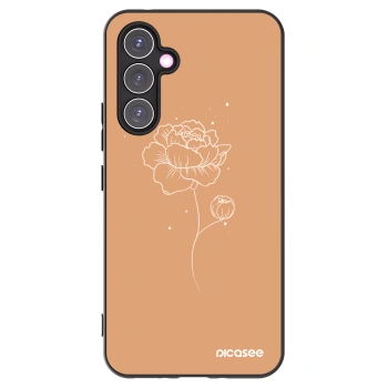 Picasee silikonski črni ovitek za Samsung Galaxy A54 5G A546B - Peonies