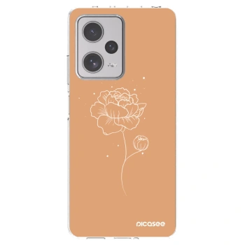 Picasee silikonski prozorni ovitek za Xiaomi Redmi Note 12 Pro+ 5G - Peonies
