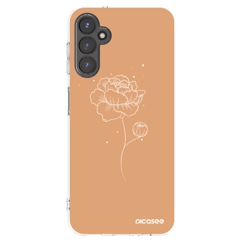 Picasee silikonski prozorni ovitek za Samsung Galaxy A14 4G A145R - Peonies