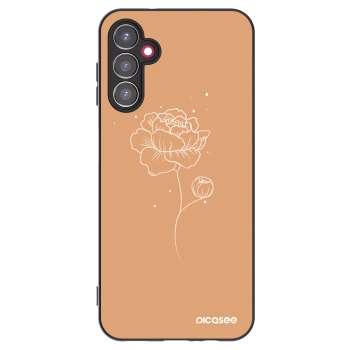 Picasee silikonski črni ovitek za Samsung Galaxy A14 5G A146P - Peonies