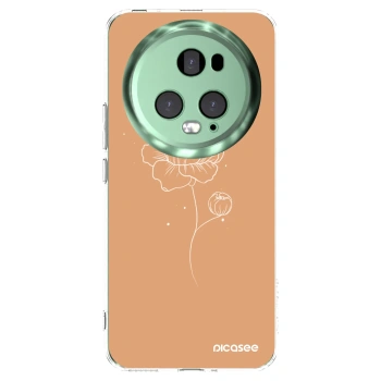 Picasee silikonski prozorni ovitek za Honor Magic5 Pro - Peonies