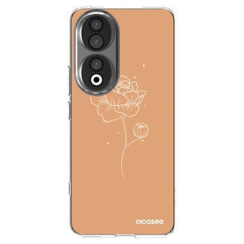 Picasee silikonski prozorni ovitek za Honor 90 5G - Peonies