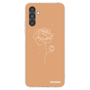 Picasee silikonski prozorni ovitek za Samsung Galaxy A04s A047F - Peonies