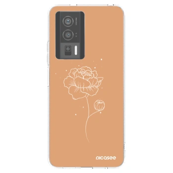 Picasee silikonski prozorni ovitek za Xiaomi Poco F5 Pro 5G - Peonies