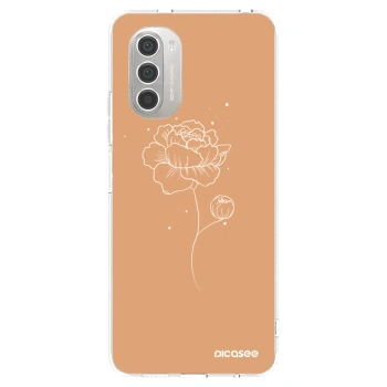 Picasee silikonski prozorni ovitek za Motorola Moto G51 - Peonies