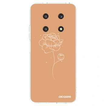Picasee silikonski prozorni ovitek za Honor Magic4 Lite 5G - Peonies