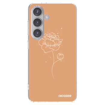 Picasee silikonski prozorni ovitek za Samsung Galaxy S24 S921B 5G - Peonies