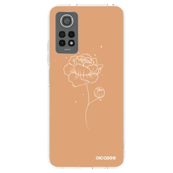 Picasee silikonski prozorni ovitek za Xiaomi Redmi Note 12 Pro 4G - Peonies