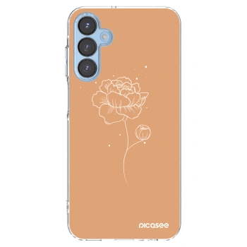 Picasee silikonski prozorni ovitek za Samsung Galaxy A15 A156B 5G - Peonies