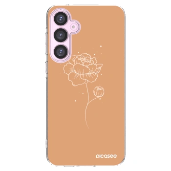 Picasee silikonski prozorni ovitek za Samsung Galaxy A55 5G A556B - Peonies