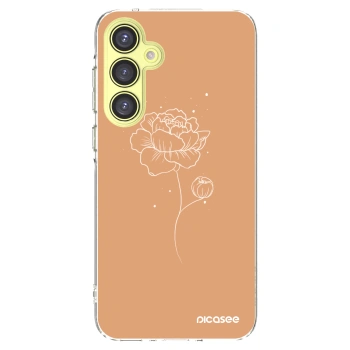 Picasee silikonski prozorni ovitek za Samsung Galaxy A35 5G A356B - Peonies
