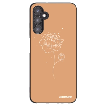 Picasee silikonski črni ovitek za Samsung Galaxy A05s A057G - Peonies