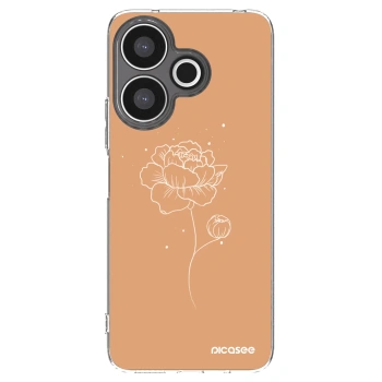 Picasee silikonski prozorni ovitek za Xiaomi Redmi 13 4G - Peonies