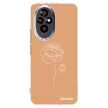 Picasee silikonski prozorni ovitek za Honor 200 5G - Peonies