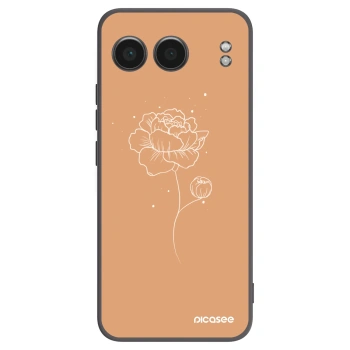 Picasee silikonski črni ovitek za OnePlus Nord 4 - Peonies