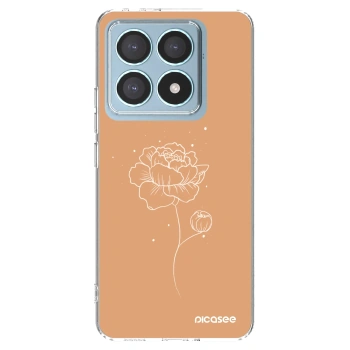 Picasee silikonski prozorni ovitek za Xiaomi 14T Pro - Peonies