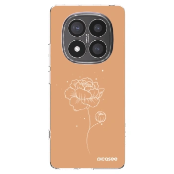 Picasee silikonski prozorni ovitek za Xiaomi Redmi Note 14 Pro+ 5G - Peonies