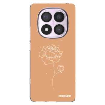 Picasee silikonski prozorni ovitek za Xiaomi Redmi Note 14 Pro 5G - Peonies