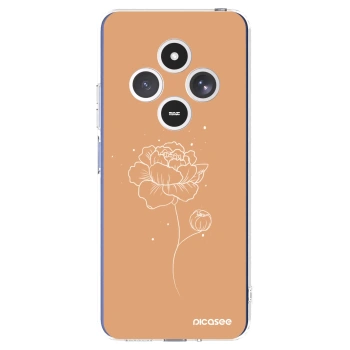 Picasee silikonski prozorni ovitek za Xiaomi Redmi 14C - Peonies