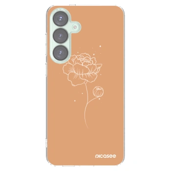 Picasee silikonski prozorni ovitek za Samsung Galaxy S25+ 5G - Peonies