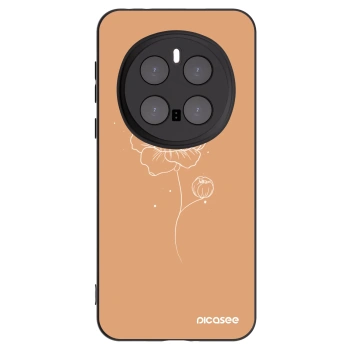 Picasee silikonski črni ovitek za Honor Magic7 Pro 5G - Peonies